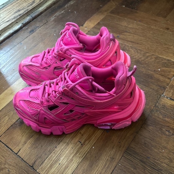 Vibrant Pink Athletic Sneakers